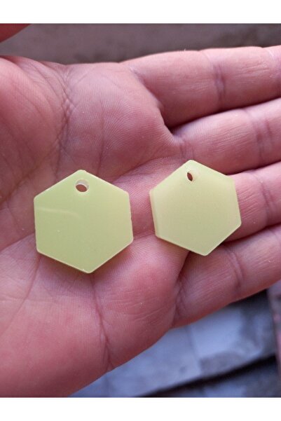 Bahat Hexagonal Earring Set with Glow-In-The-Dark Phosphor