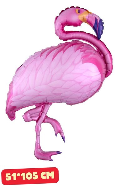 Baloncu Nene Flamingo Folyo Balon Doğum Günü Folyo Balon Karekter Folyo Balon...