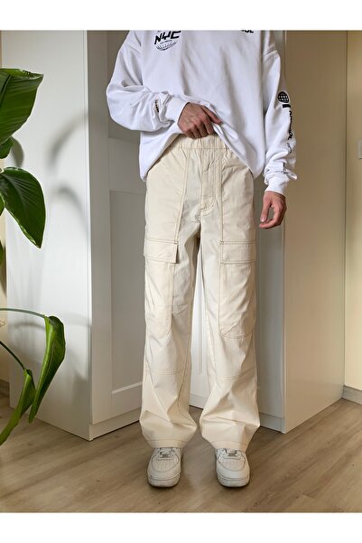 Loftpace Krem Kargo Pantalon