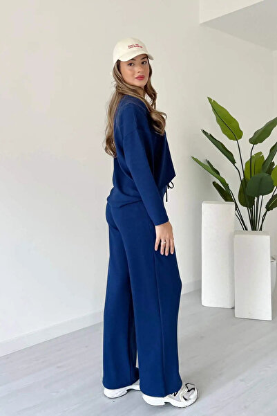 MODAMİNEM Women's Modal Fabric Long Sleeve Basic Tracksuit Set