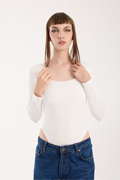 winmoda БОДІ З КВАДРАТНИМ ВИРІЗОМ І ЗАСТІБКОЮ - БОДІ З КВАДРАТНИМ ВИРІЗОМ І ЛІКРА