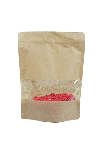 KONTAKTEK Kilitli Doypack Kraft Pencereli 25x34x6 Cm 100 ADET