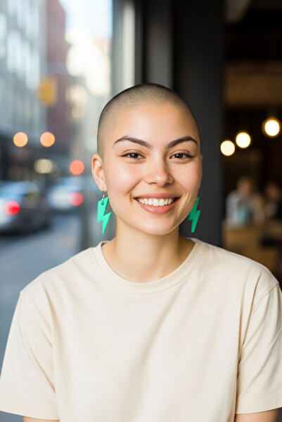 Bahat Glow-In-The-Dark Phosphorescent Lightning Earrings Necklace Set