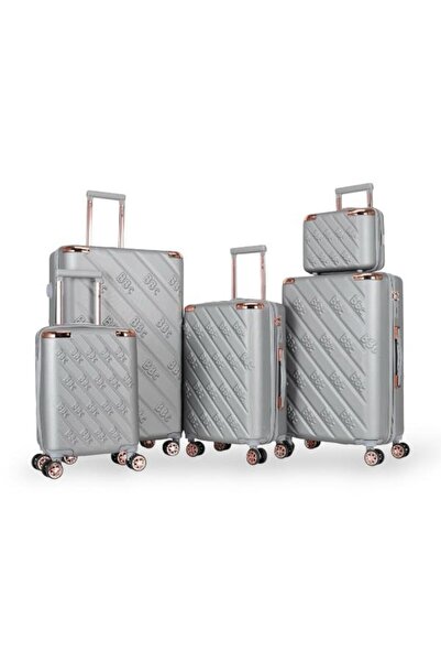 BBC BBC 5-Piece Double-Type Luggage Set with Brass Detail