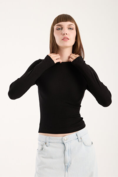 Gugus Women's Modal/Viscose Fabric Circular Neckline Body with Open Toes