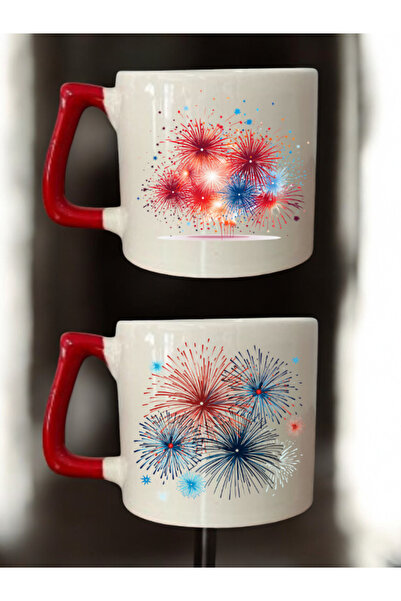 lili hediyelik طقم من كوبين للقهوة مطبوع عليه 'احتفال' - أكواب سيراميك للشاي ...