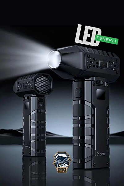 Hoco 2in1 Şarjlı Araç Kurutucu Mini Turbo Jet Fanı Toz Alma Su Dağıtma Araç Süpürgesi Ve Hava Kompresörü