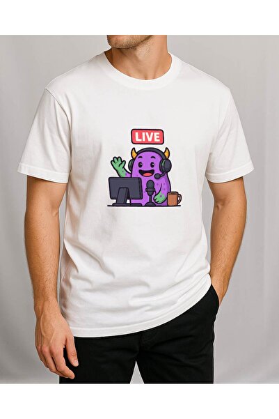 TREND YANKI Unisex T-Shirt (Live Mor Yaratik)