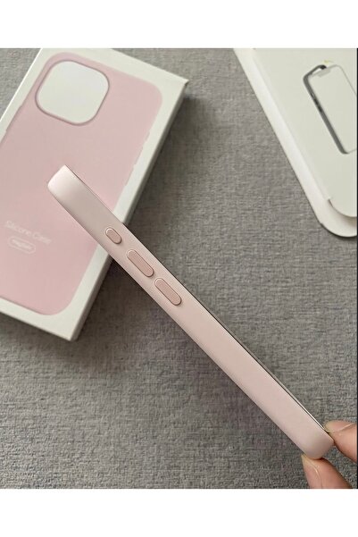 Classy Apple iPhone 15 Pro Max MagSafe Animasyonlu Kutulu Liquid Silikon Kadife İçli Kılıf