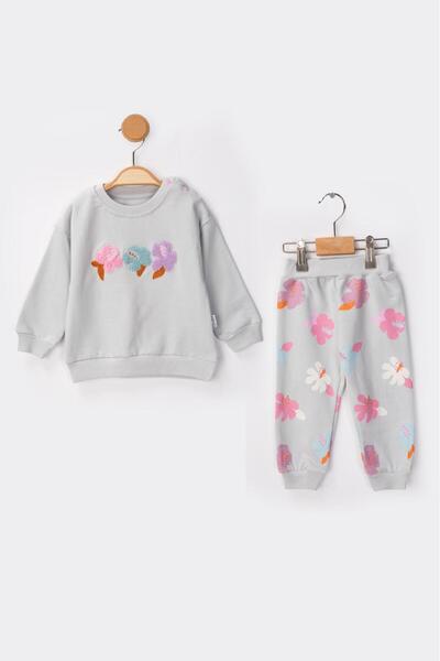 baby flamindo Baski&Süzene Embroidered 2-Thread Baby Girl Set