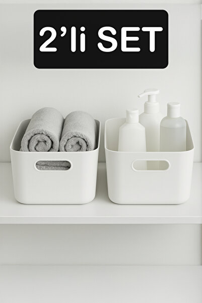 Fesya Home 2 Adet 3,5 Lt Düzenleyici Sepet, Organizer, Çekmece ve Dolap Düzen...