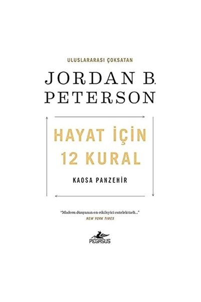 Alfa Yayınları Hayat İçin 12 Kural: Kaosa Panzehir + İnsanı Tanıma Sanatı + S...
