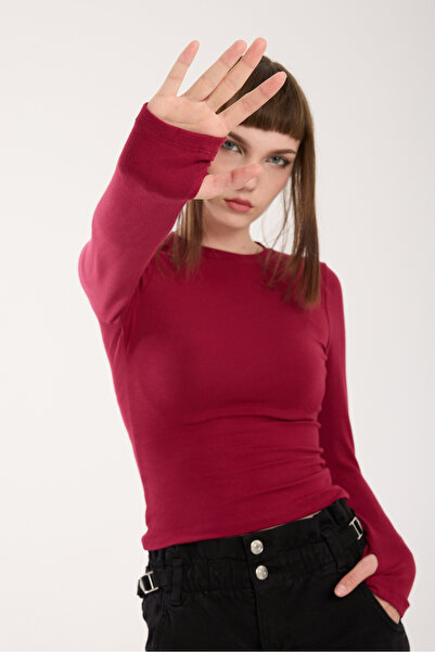 Gugus Women's Modal/Viscose Fabric Circular Neckline Body with Open Toes