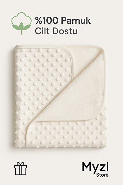 MYZİ STORE Baby Kids Newborn Chickpea Blanket - Welsoft Inside - Skin Friendly