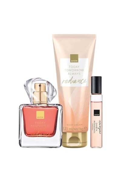 AVON Set 3 produse TTA Radiance, - Apa de parfum 50 ml, Lotiune de corp 125 ml, Mini-Apa de parfum 1