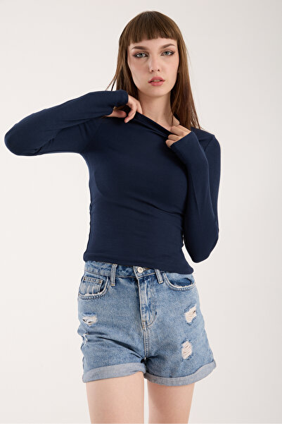 Gugus Γυναικείο φορμάκι από ύφασμα MODAL/ΒΙΣΚΟΝΤΑ με λαιμόκοψη και κορδόνια που περνούν από το σώμα