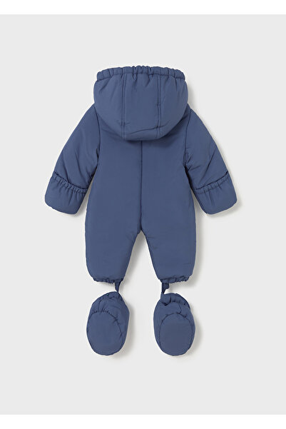 MAYORAL 6-18 Ay Bebek Su Geçirmez Kışlık Astronot Tulum (Kapüşonlu & Patikli)- MAVİ