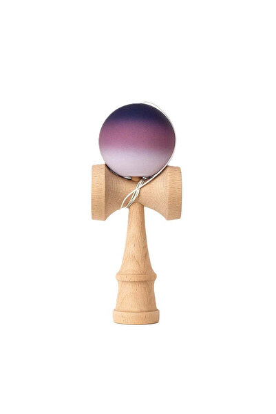 Berbis Kendama X Originala - Jucarie din Lemn, 18 cm, Model Negru-Maro-Alb in...