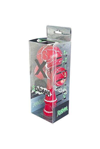 OEM Professional Kendama Toy, Cracked Design, Wooden – 18 cm, Interactive Skill Game for Kids