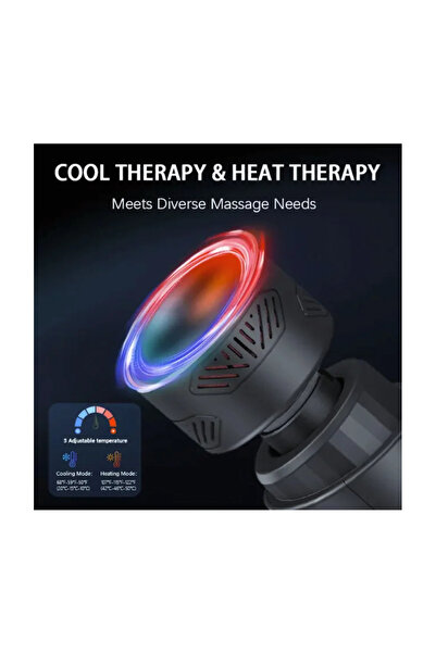 Deluxe Hot & Cool Muscle Massage Gun Professional Percussion for Back, Neck & Shoulder Relaxation