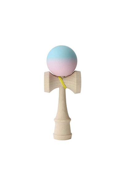 Berbis Kendama X Originala - Jucarie din Lemn, 18 cm, Model Albastru-Lila in Degrade