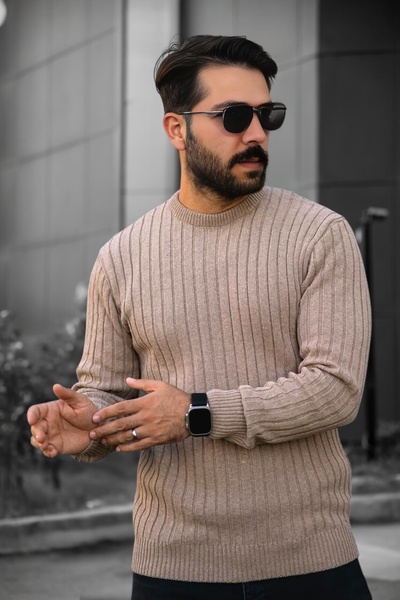 BİRBEYSTORE Crew Neck Knitwear Sweater