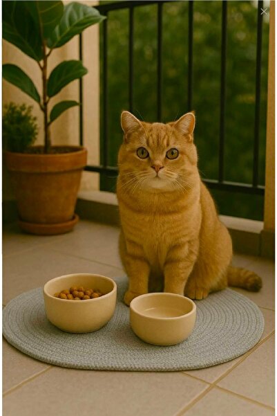 GND PET Kedi Köpek Beslenme Paspası Kedi Köpek Mama Altlığı 45x45 Cm Kedi Tır...