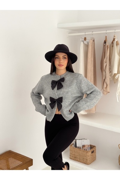 fiolin Bow Detailed Knitwear Cardigan