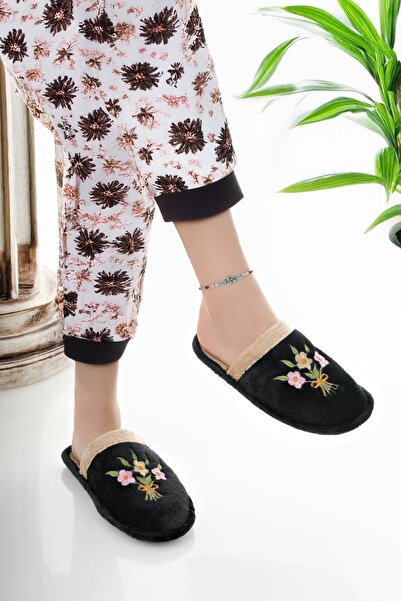 Modafırsat Γυναικείες παντόφλες εσωτερικού χώρου, βελούδινες που πλένονται, με επένδυση από μαλλί, παντόφλες από γούνα, πακέτο προσφοράς για επισκέπτες, παντόφλες νύφης