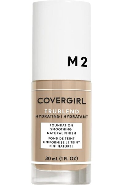 covergirl TruBlend Liquid Foundation, M2 Medium Light, 1 fl oz – Natural Finish (Packaging May Vary)