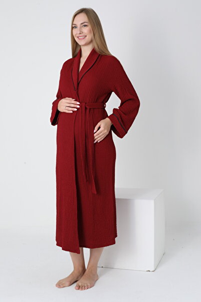 Miss Dünya Lissa Knitted Fabric Shirt Collar Waist Belted Saabhlık