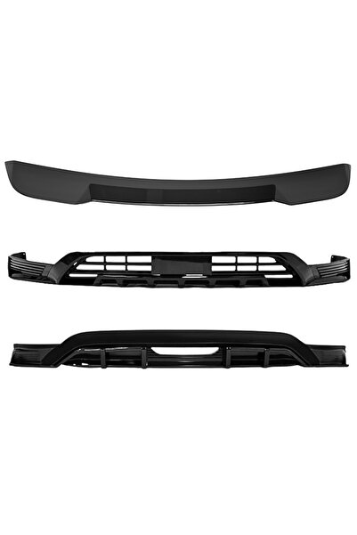 Red Lion parts BYD SEAL U BODY KİT Ön Lip Arka Difüzör Siyah Renk 2Parça (Boy...