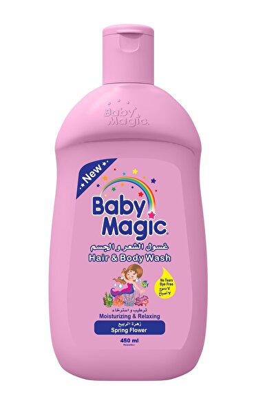 Baby Magic Hair & Body Wash 450ml Spring Flower