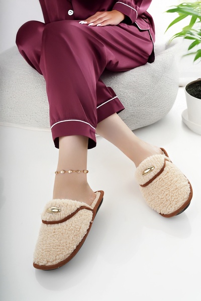 Modafırsat Γυναικείες παντόφλες εσωτερικού χώρου, βελούδινες που πλένονται, με επένδυση από μαλλί, παντόφλες από γούνα, πακέτο προσφοράς για επισκέπτες, παντόφλες νύφης