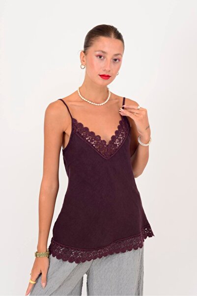 Park Moda 20585 ΛΙΝΗ ΜΠΛΟΥΖΑ ΜΕ ΔΑΝΤΕΛΕΣ