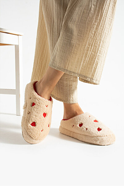 STOCON Жіночі домашні капці з плюшевим серцем Капці для гостей Капці-мішечки Капці для весільного приданого STC1170