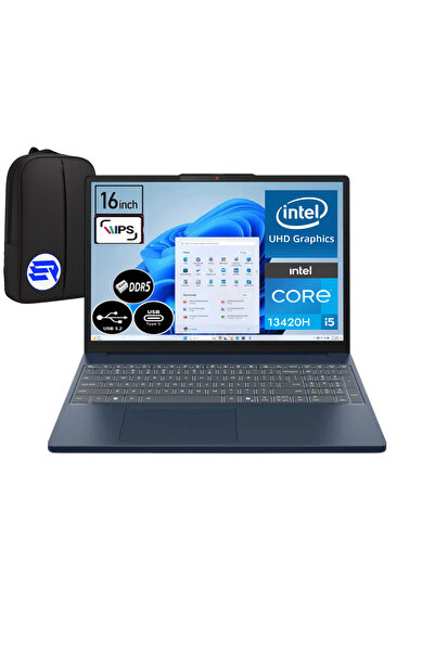 LENOVO Ideapad Slim 3 i5-13420H 8GB 512GB SSD 16" WUXGA Win11 Pro 83K2001RTR + ElektroPasaj Çanta