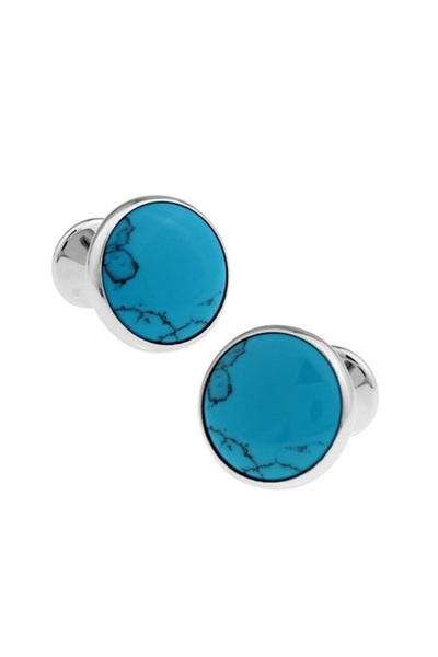 Artizan Suits Round blue buttons for men