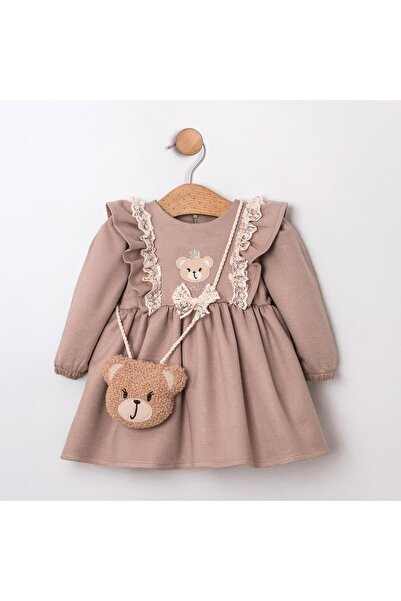 Cumino Baby Girl Toffee Dress Cmn-3737