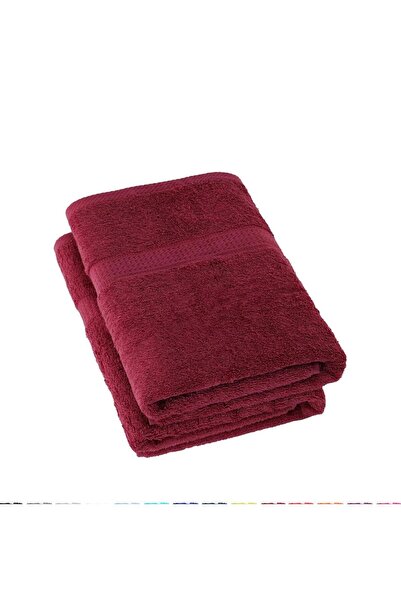 OEM Set of 2 100% Cotton Bath Towels Bordeaux, 70x140 cm