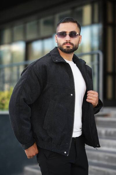 BASEL.CO سترة مخملية كبيرة الحجم بتصميم الموسم الجديد