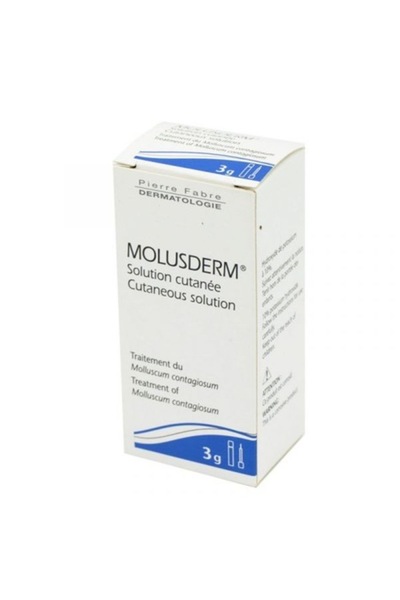 Pierre Fabre Molusderm Cutaneous Solution, Pierre Fabre, Treatment for Molluscum Contagiosum, 3g