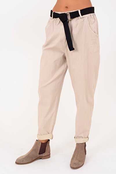 Park Moda 8600 Belt-Detail Jogger Gabardine Pants