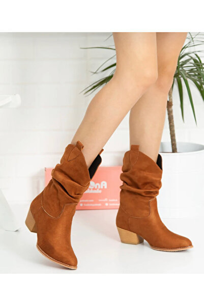 BERFONA Tokyo Brown Suede 6 cm Heeled Dallas Booties