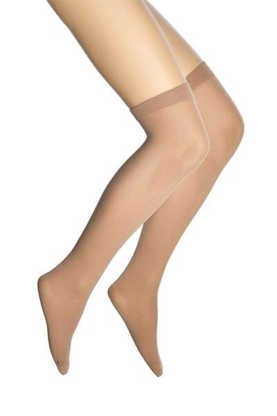 Işşıl Teacher Medium Thick Elastic 40 Denim Socks Without Garter Belt