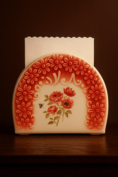tola Pinterest Vintage Style Floral Handmade Imported Table Top Kitchen Carpet Motif Decorative Napkin Holder