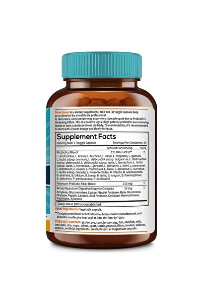 NewRhythm Probiotics, 120 Billion CFU, 36 Beneficial Strains, 30 Capsules