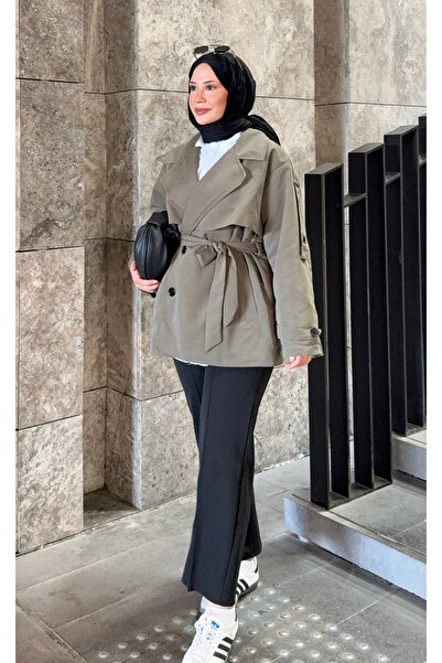 Niessa Butik Yeni Sezon Viral Haki Trençkot