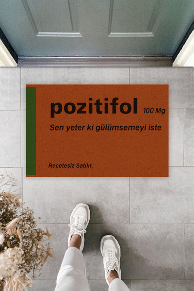 Dormot Modern Digital Printing Doormat - Fun Humor Positivfol Door Front Mat 70X45Cm