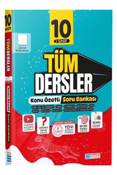 Evrensel İletişim Yayınları 2026 YENİ MAARİF MODEL 10. SINIF TÜM DERSLER SORU...